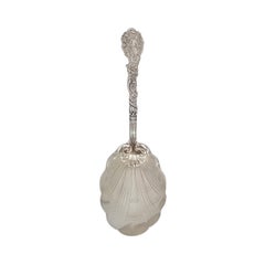 Gorham Versailles Sterling Silver Shell Bowl Serving Table Spoon #22993