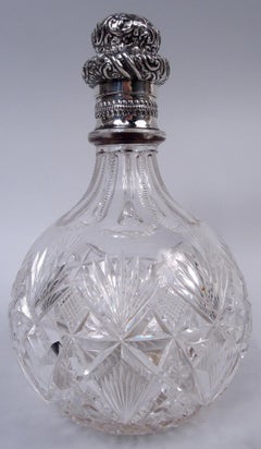 Gorham Victorian Sterling Silver & Brilliant-Cut Glass Decanter, 1892