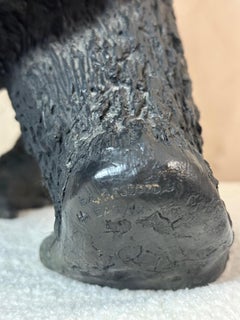 Gorilla Bronze Sculpture by Bessoud, 2005 - French Artistry