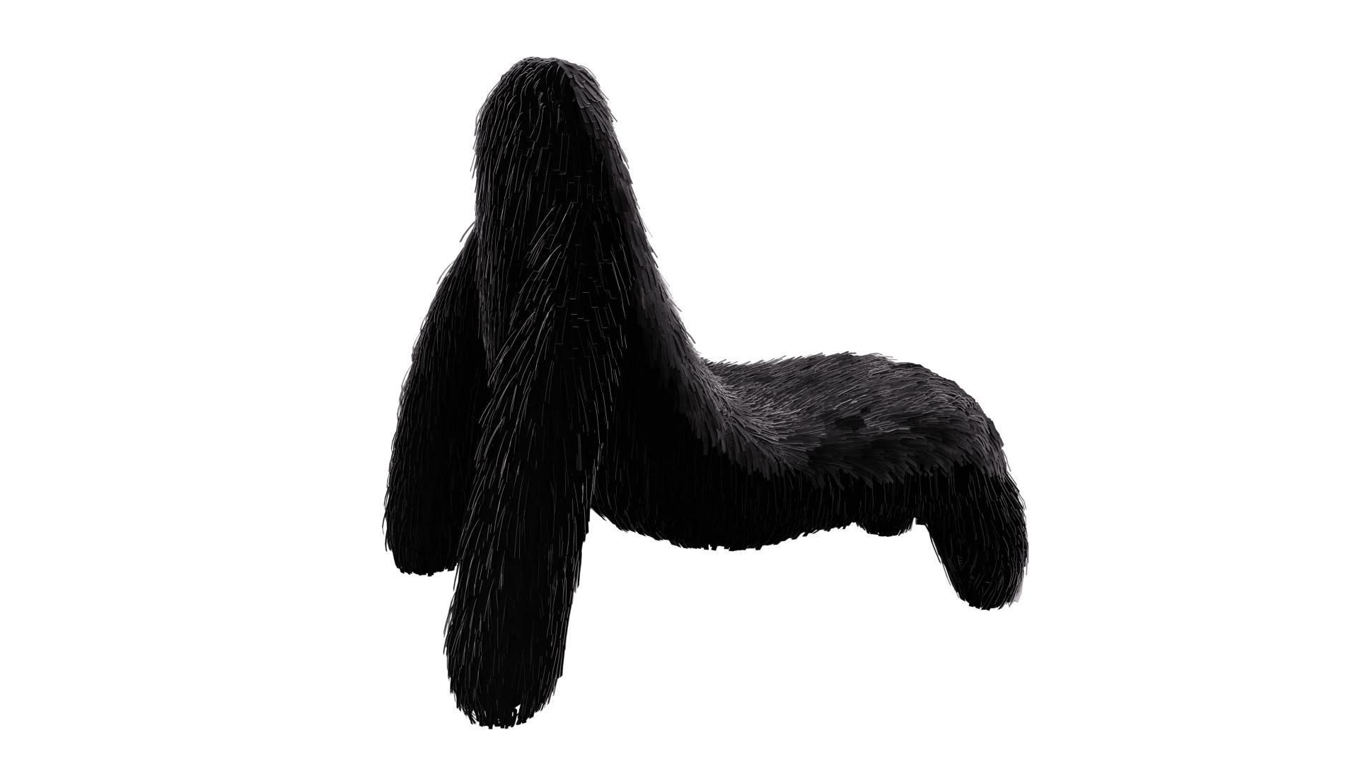 La chaise Gorilla en cuir noir véritable de MARCANTONIO est un siège en forme de singe recouvert d'un riche cuir noir. Une chaise longue à la forme fantastique et unique.

Pour ses premières créations, MARCANTONIO a présenté 