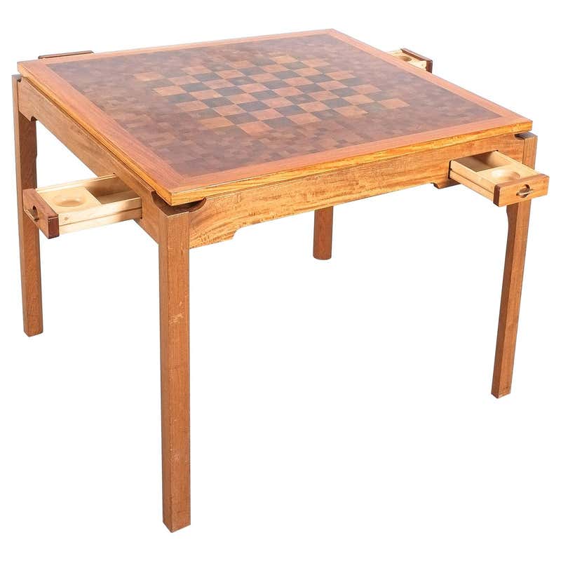 Shapoo Card Game Table Card Game Table | 1stDibs