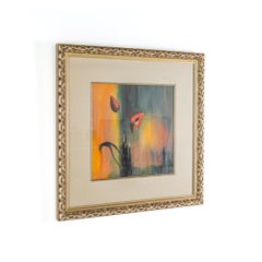 Gorman Framed Pair of Flowers Painting