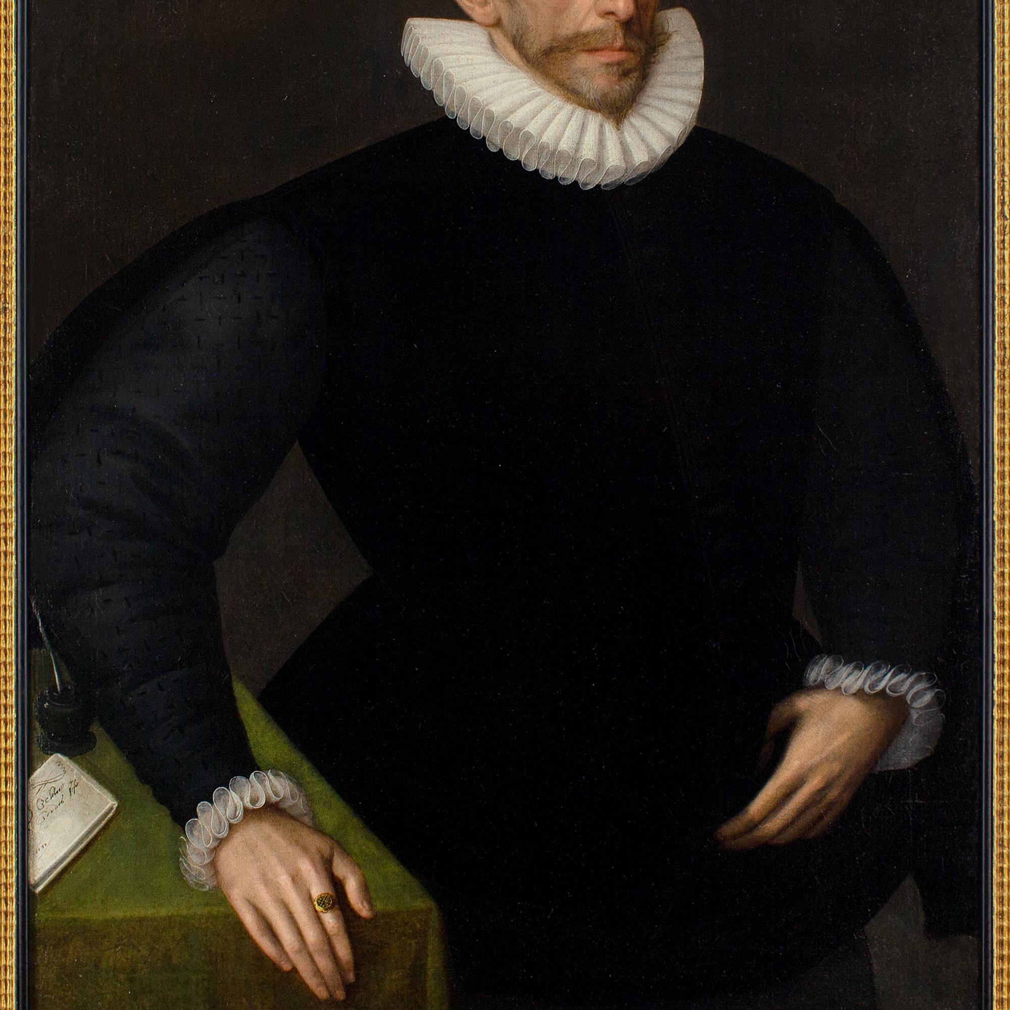 Gortzius Geldorp, Retrato de un miembro de la familia Sani, siglo XVI en venta 5