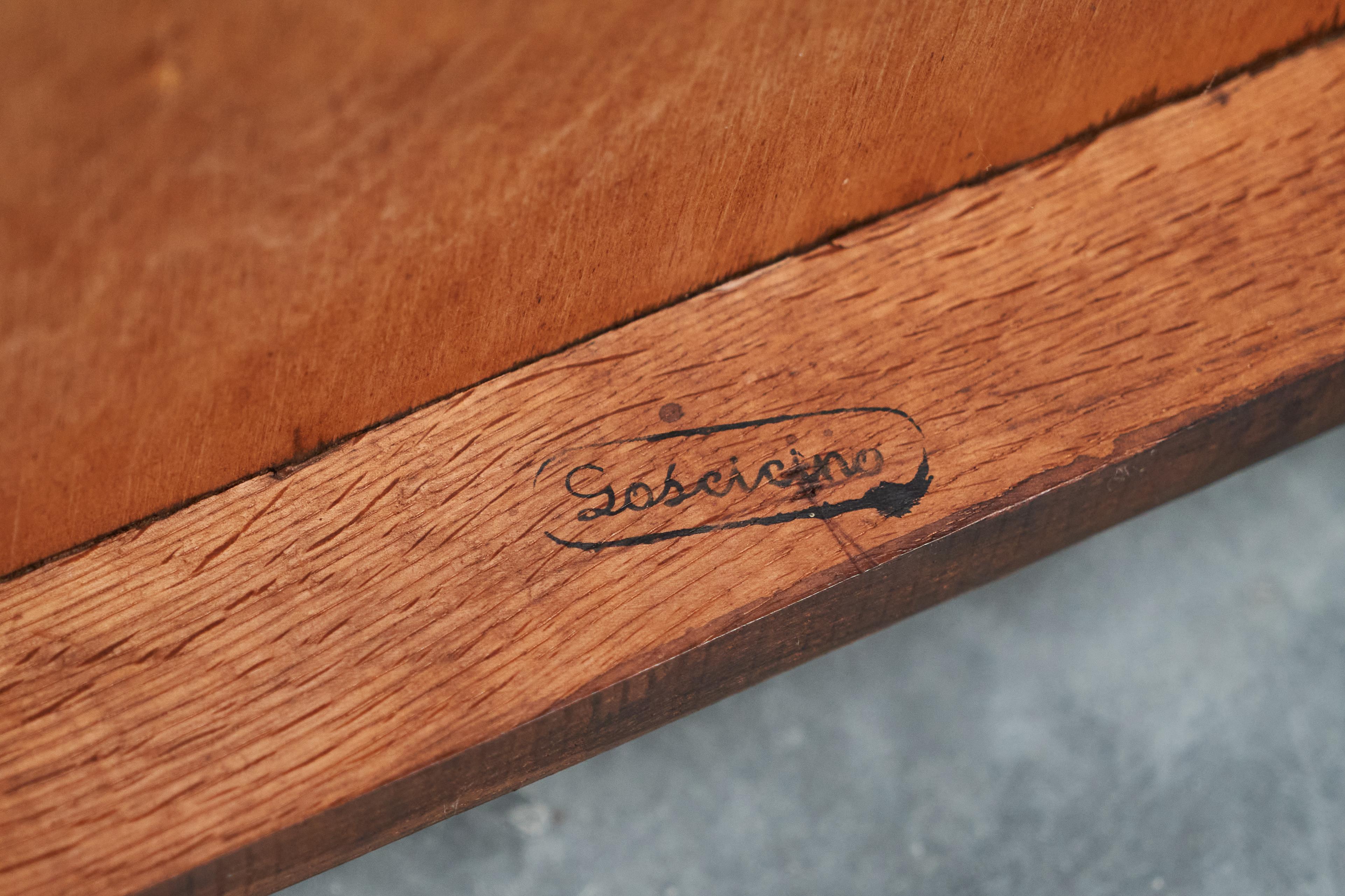 Chaise longue 'Gościcino' en chêne massif, sangles et laine Pologne années 1930 en vente 4