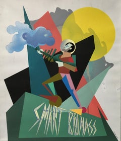 „Smart Biomass“, Gemälde, 28" x 24" Zoll, von Gosha Ostretsov