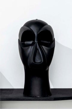 Vintage "Mask of the Minister of Education" Sculpture 16" x 13" in by Gosha Ostretsov