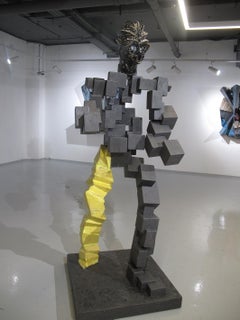 "Official HII" Sculpture 79" x 35.5" x 35.5" inch by Gosha Ostretsov