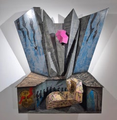 Sculpture murale « Prison » de 71" x 59" pouces par Gosha Ostretsov