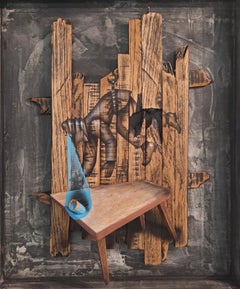 Escultura de pared "El último sorbo" 23" x 19" pulgadas de Gosha Ostretsov