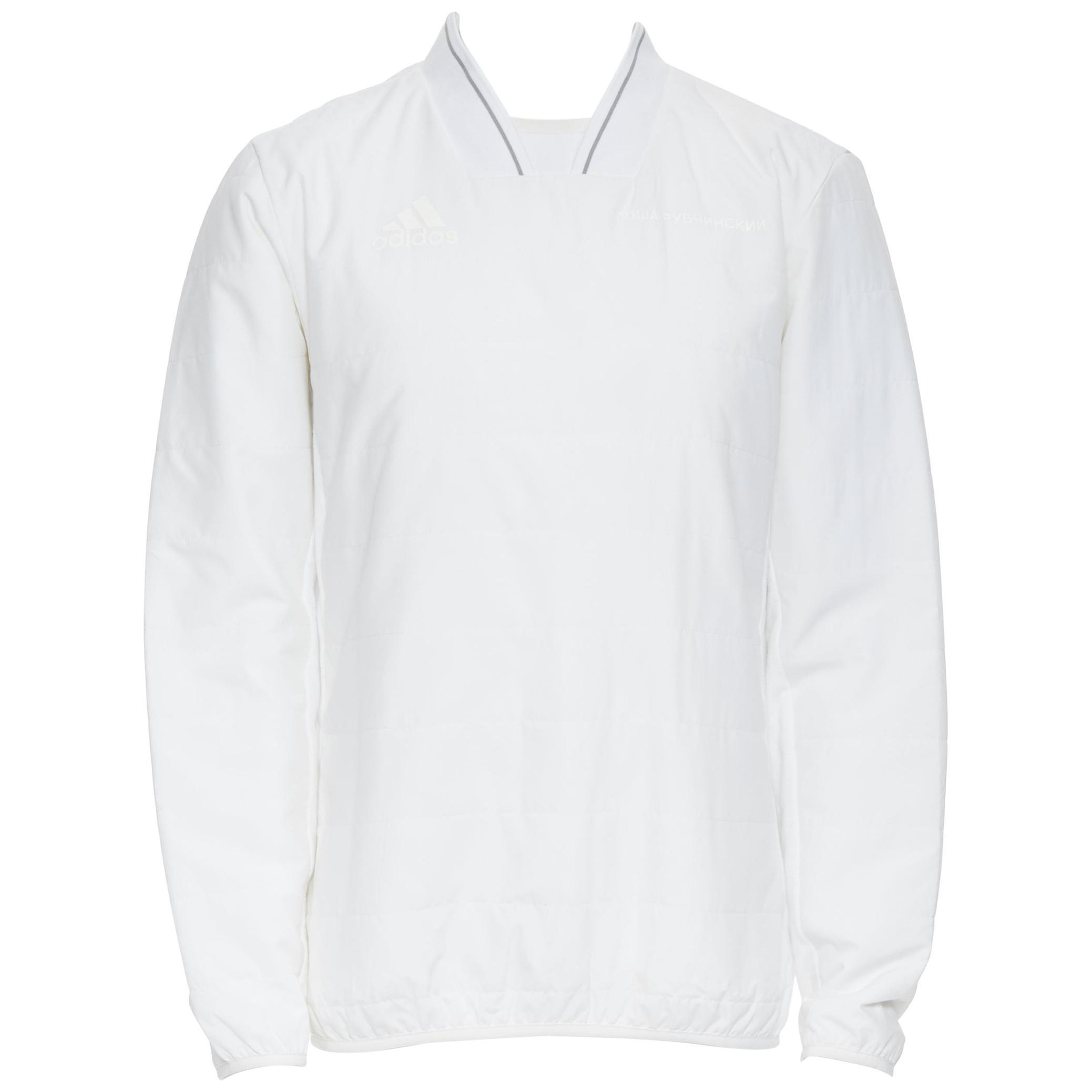 GOSHA RUBCHINSKIY ADIDAS white quilted 