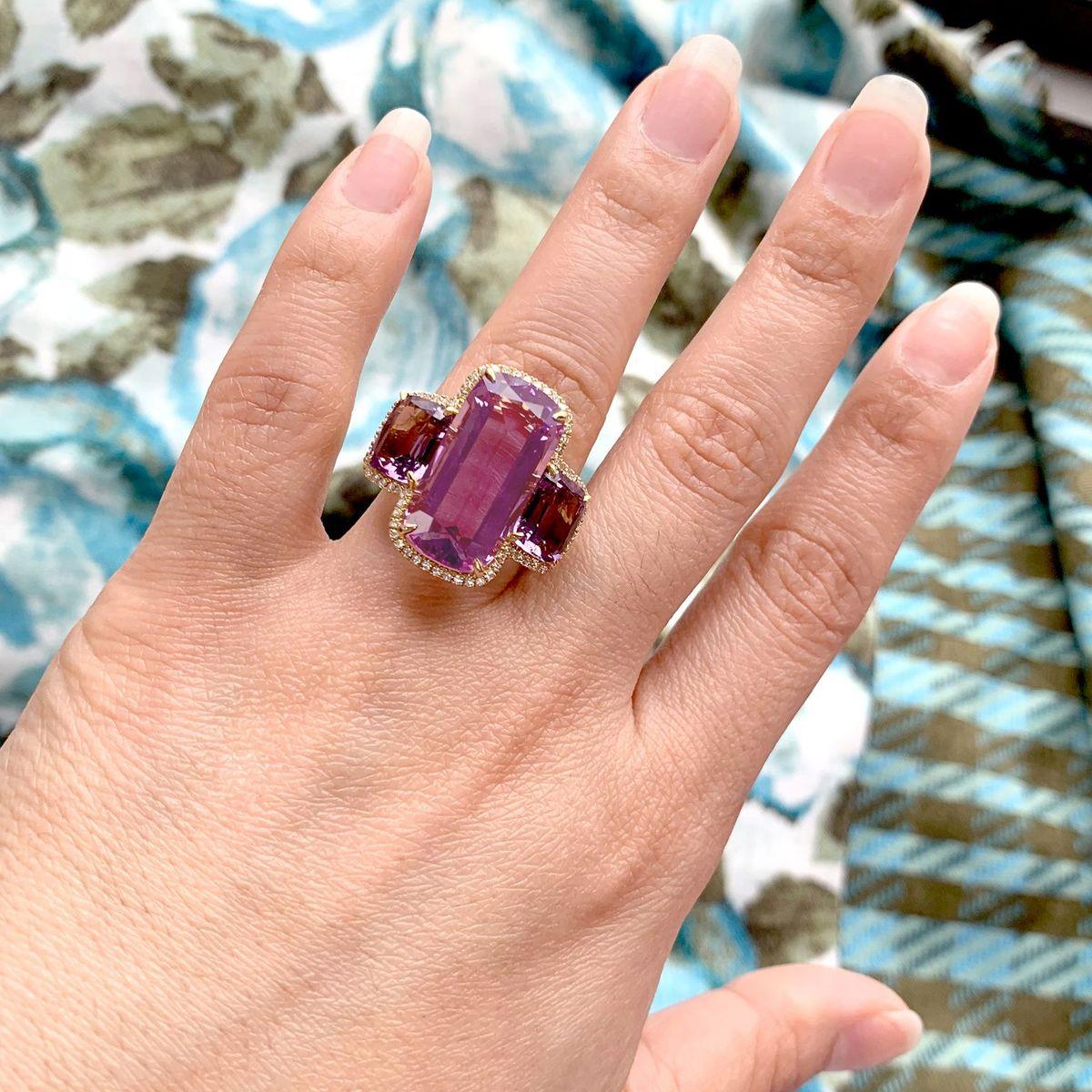 lavender stone ring