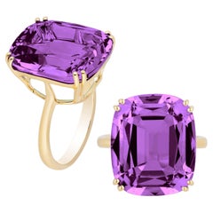 Goshwara Amethyst Cushion Ring