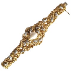 Goshwara Baroque Pearl and Diamond Bracelet