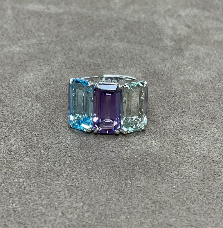 Goshwara Gossip 3 Stone Ring
