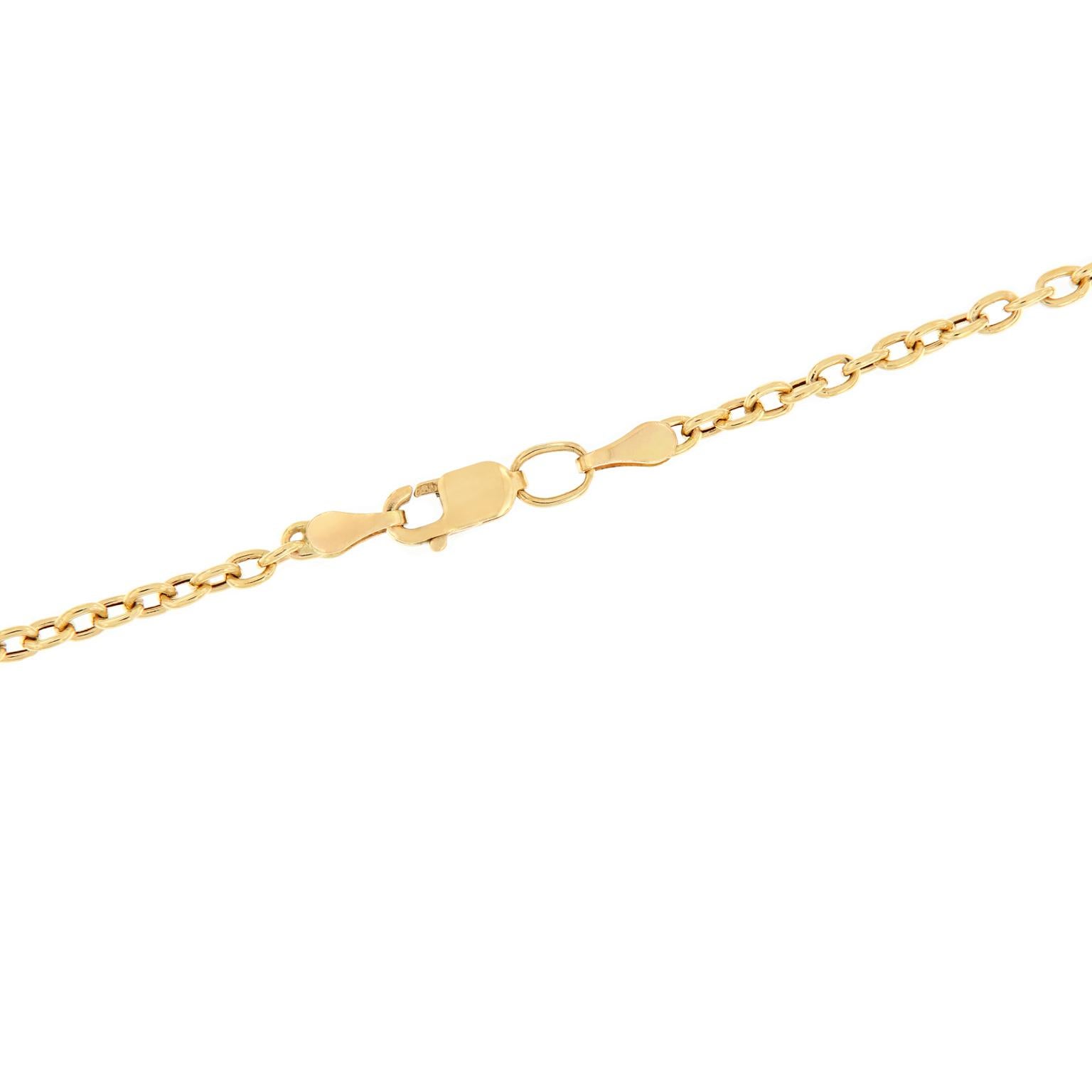 Women's Goshwara “G-One” Tanzanite, Topaz, Turquoise, 18 Karat Gold Chain Necklace
