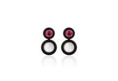 Goshwara Garnet and Moon Quartz Cabochon Earrings