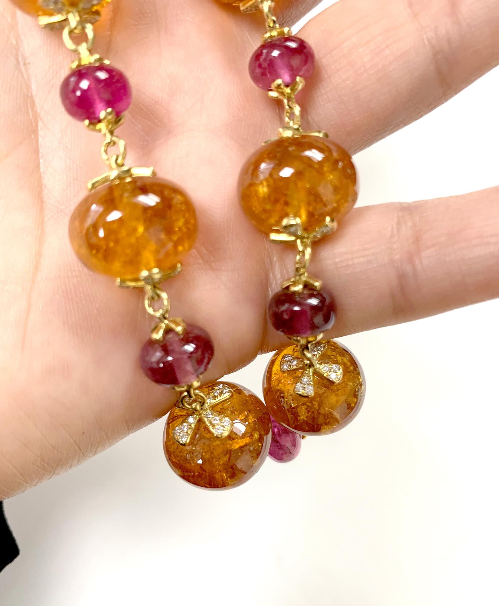 mandarin garnet necklace