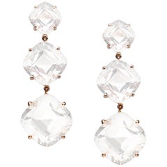 Goshwara Boucles d'oreilles coussin en quartz de lune