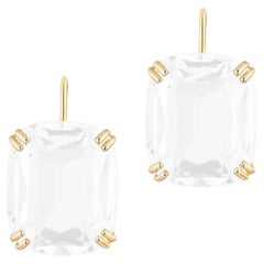 Goshwara Mondquarz Cushion auf Draht Ohrringe