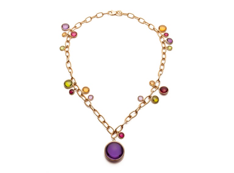 Goshwara MultiColor Charm Necklace For Sale at 1stDibs