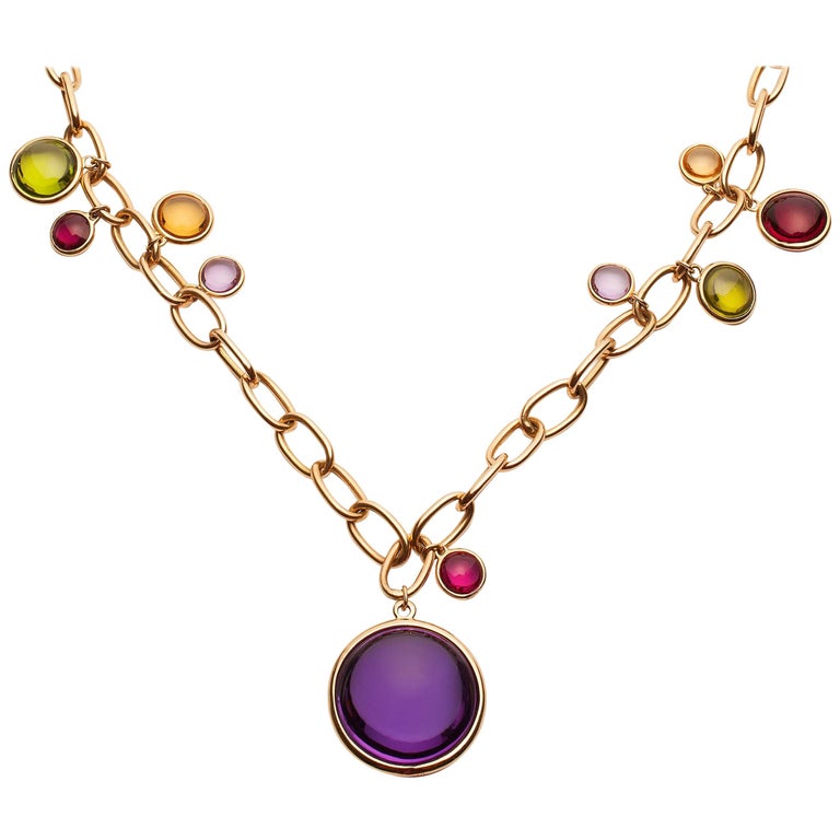 Goshwara MultiColor Charm Necklace For Sale at 1stDibs