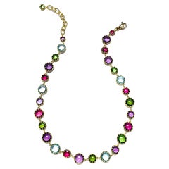 Goshwara Multi-Color Disc Necklace