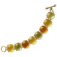 Bracciale con cabochon ovale multicolore Goshwara
