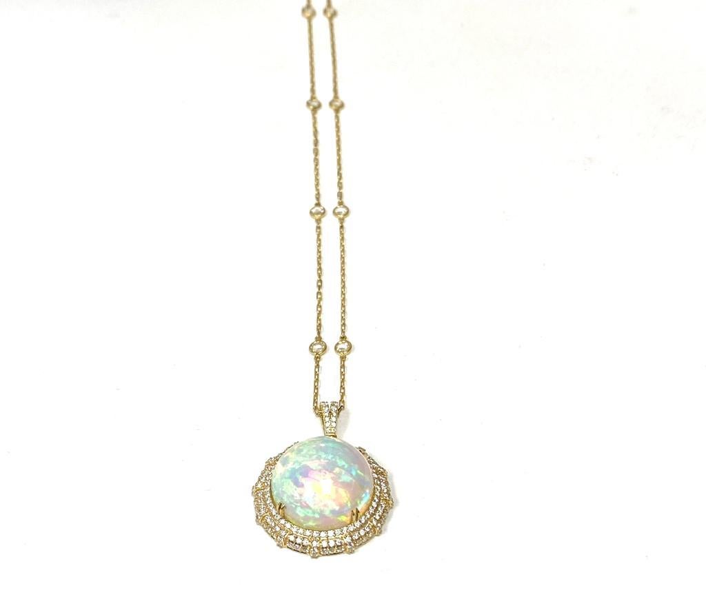 Goshwara Opal And Diamond Pendant 2