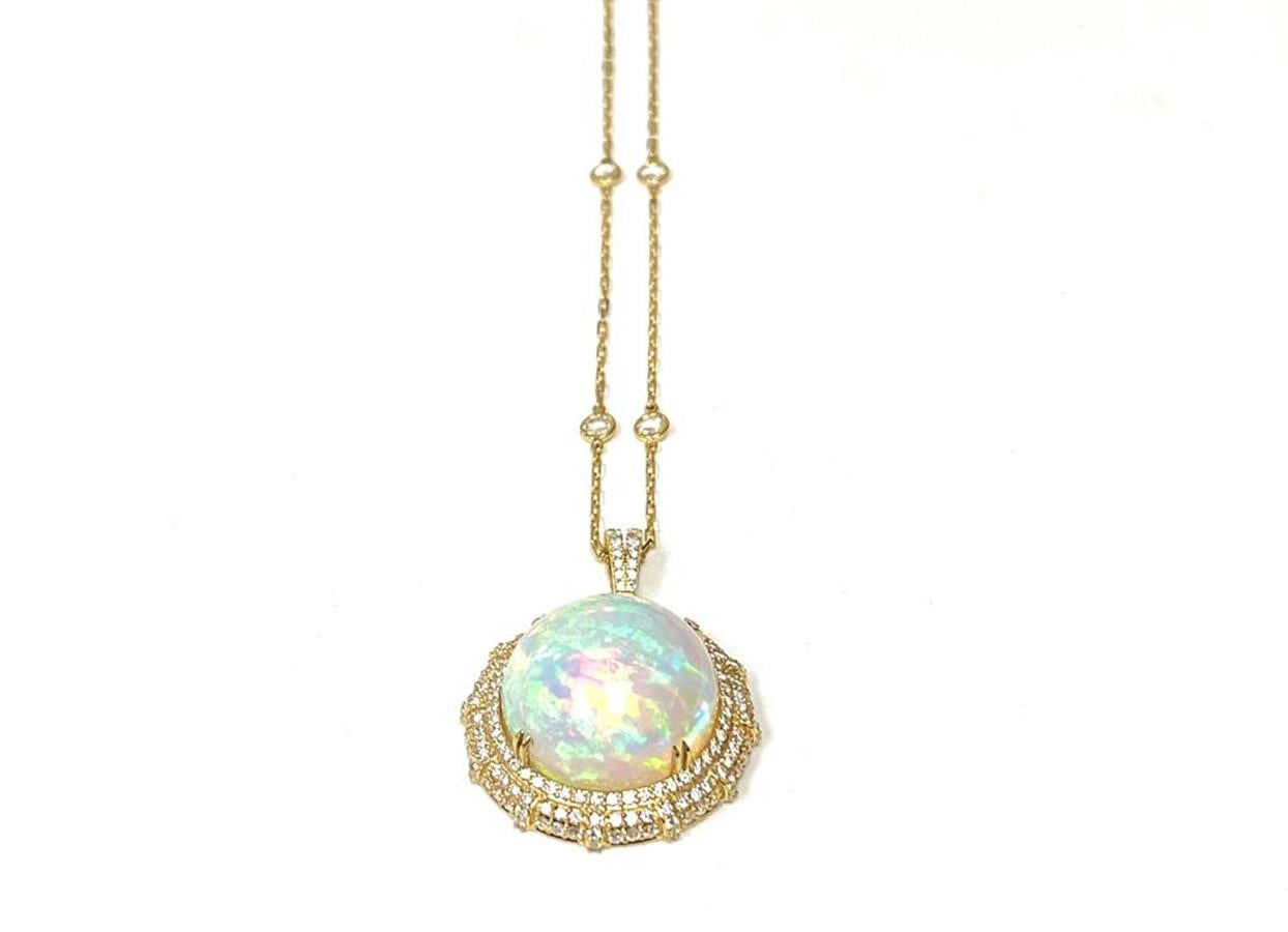 Goshwara Opal And Diamond Pendant 3