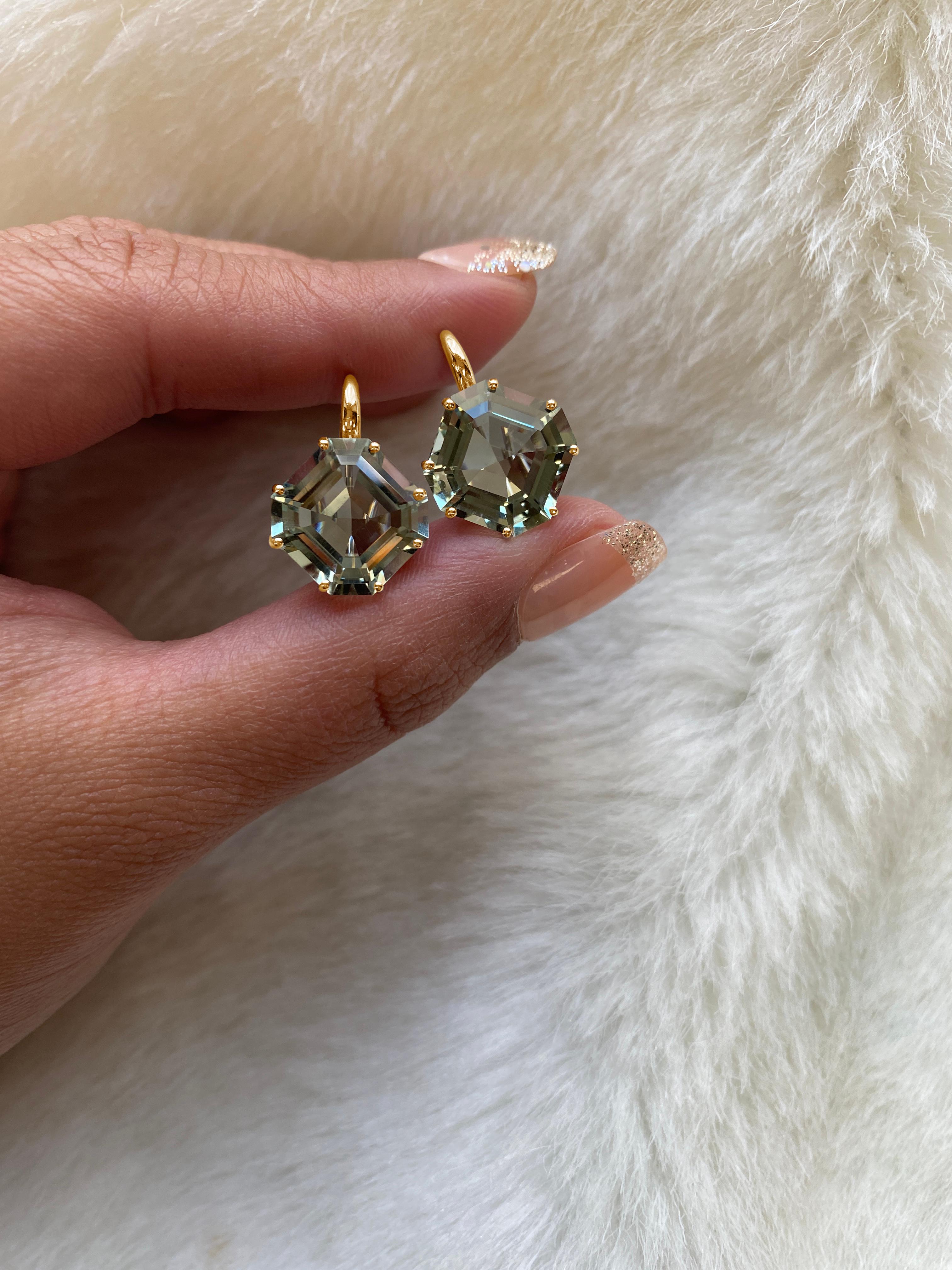 square emerald earrings