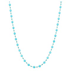 Goshwara Sleeping Beauty Turquoise Beads Necklace