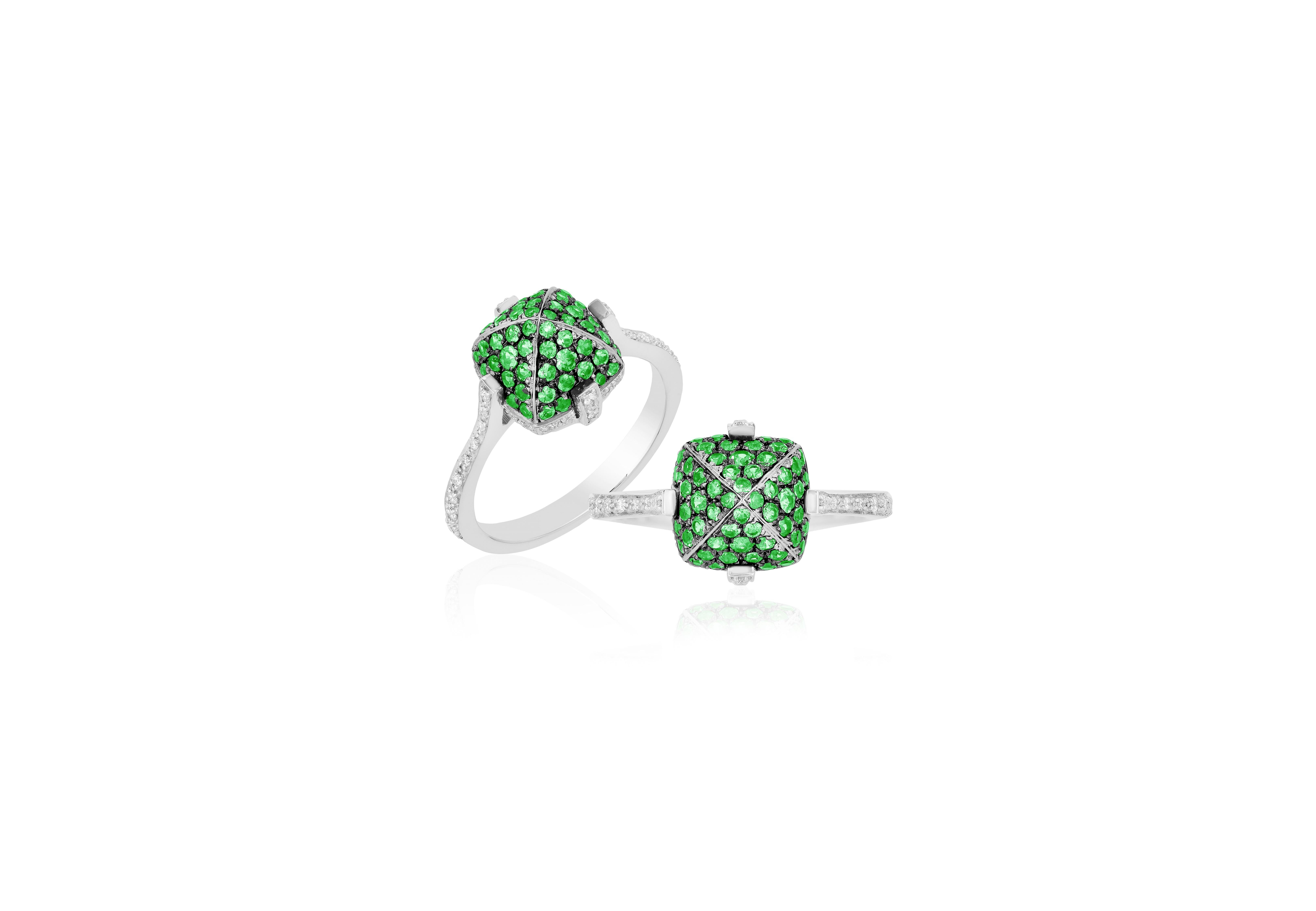 Bague Goshwara en tsavorite et diamant Neuf - En vente à New York, NY