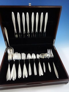 Gossamer by Gorham Sterling Silver Flatware Service for 8 Set 44 Pieces Modern