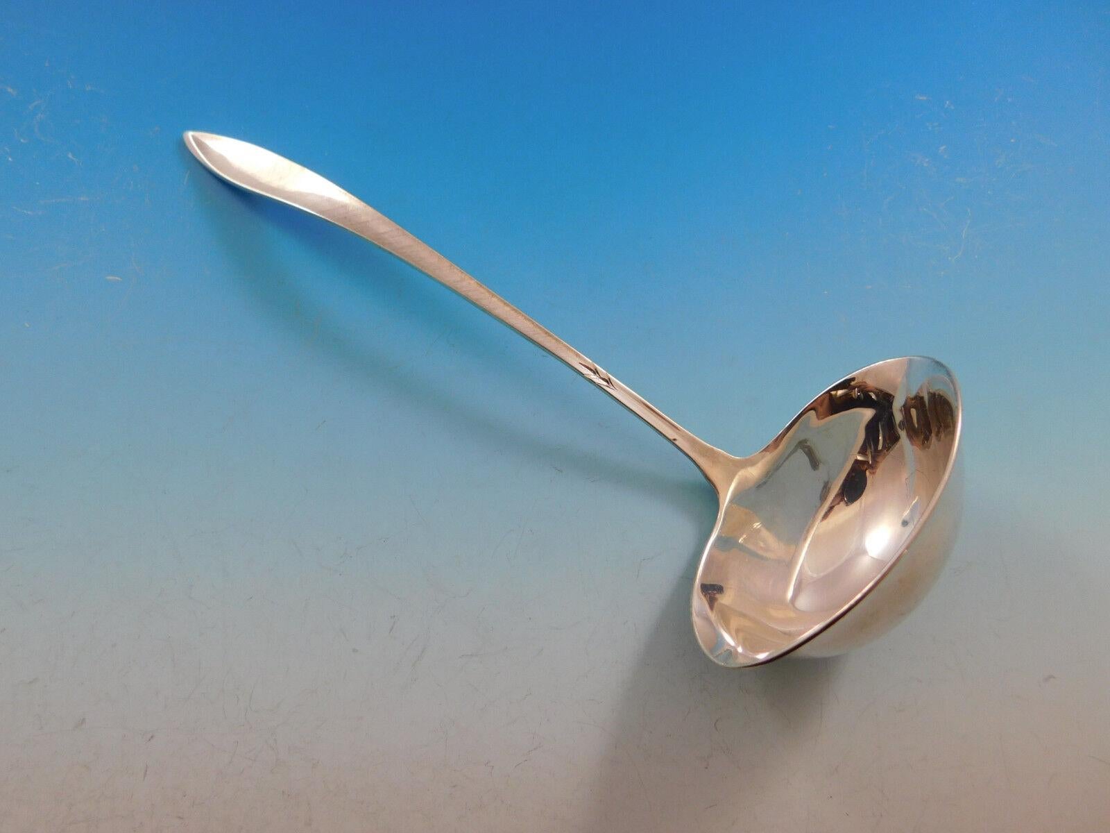 Gossamer by Gorham Set de couverts en argent sterling pour 12 services 97 pièces Matte en vente 4