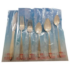 Gossamer by Gorham Set di posate in argento sterling per 8 persone 55 pezzi Nuovo