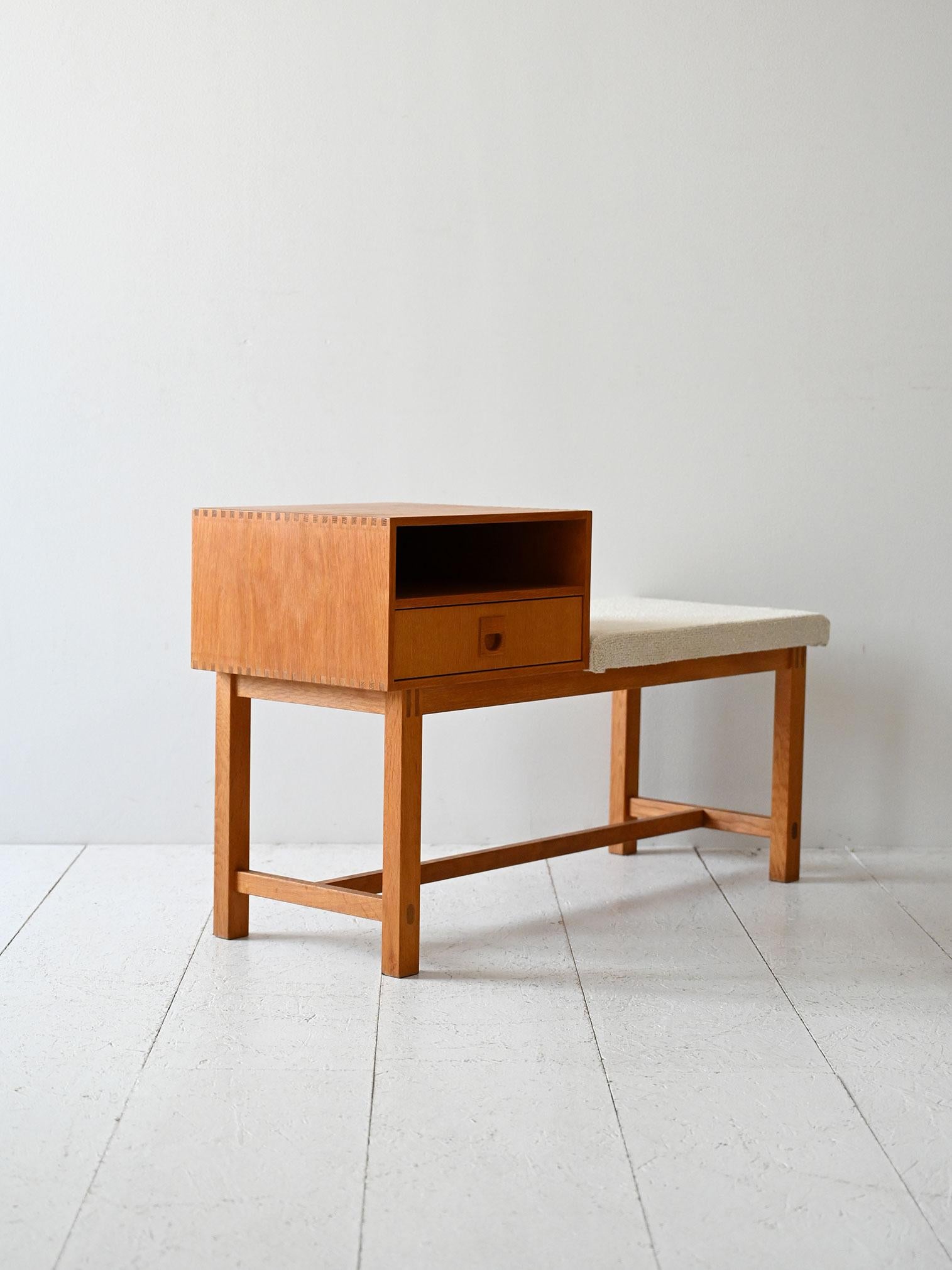 Skandinavischer Eichenklatschsessel im Vintage-Stil (Skandinavische Moderne) im Angebot