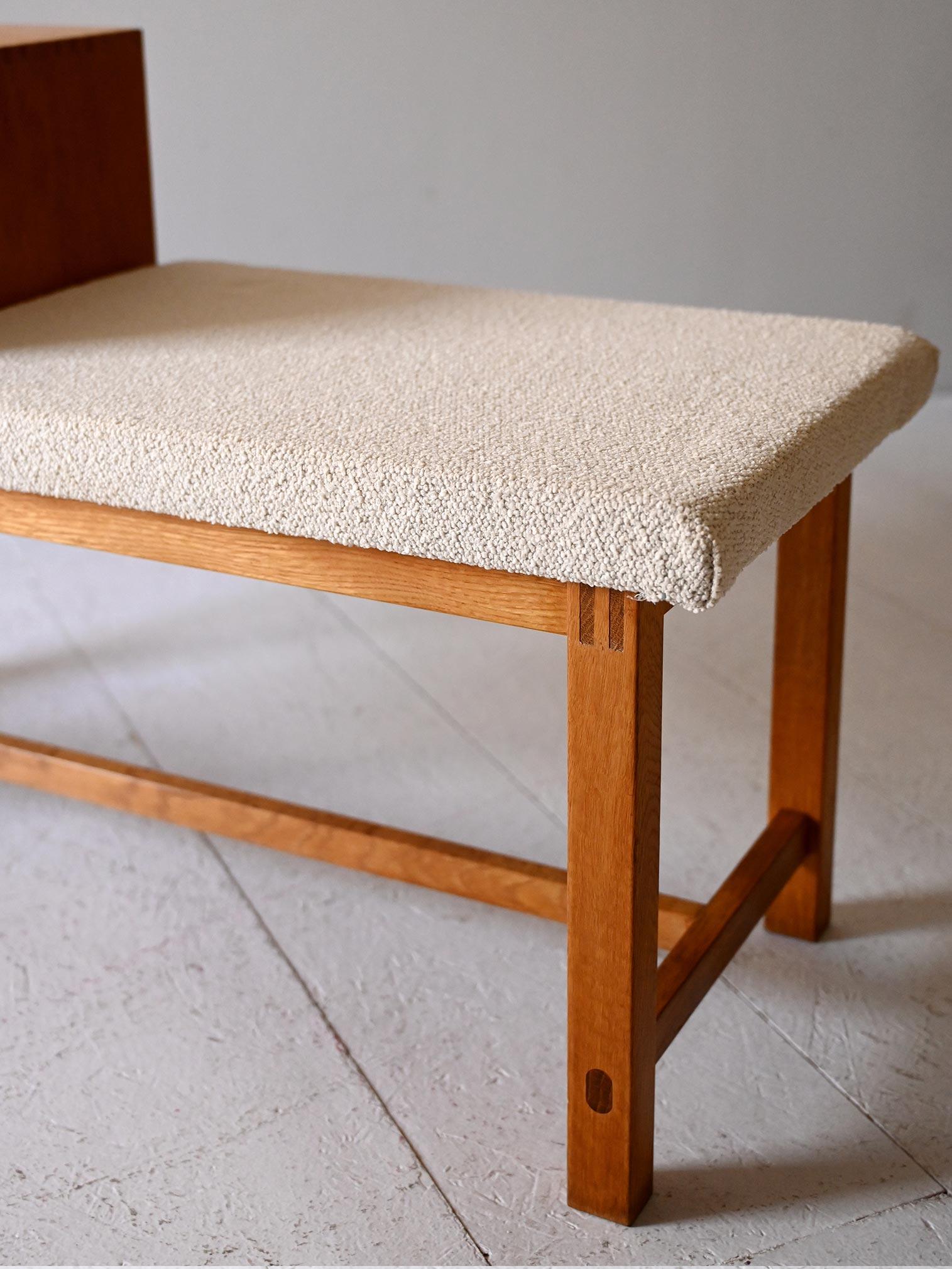 Skandinavischer Eichenklatschsessel im Vintage-Stil (Eichenholz) im Angebot
