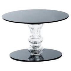 Gossy Lacquered Glass Side Table