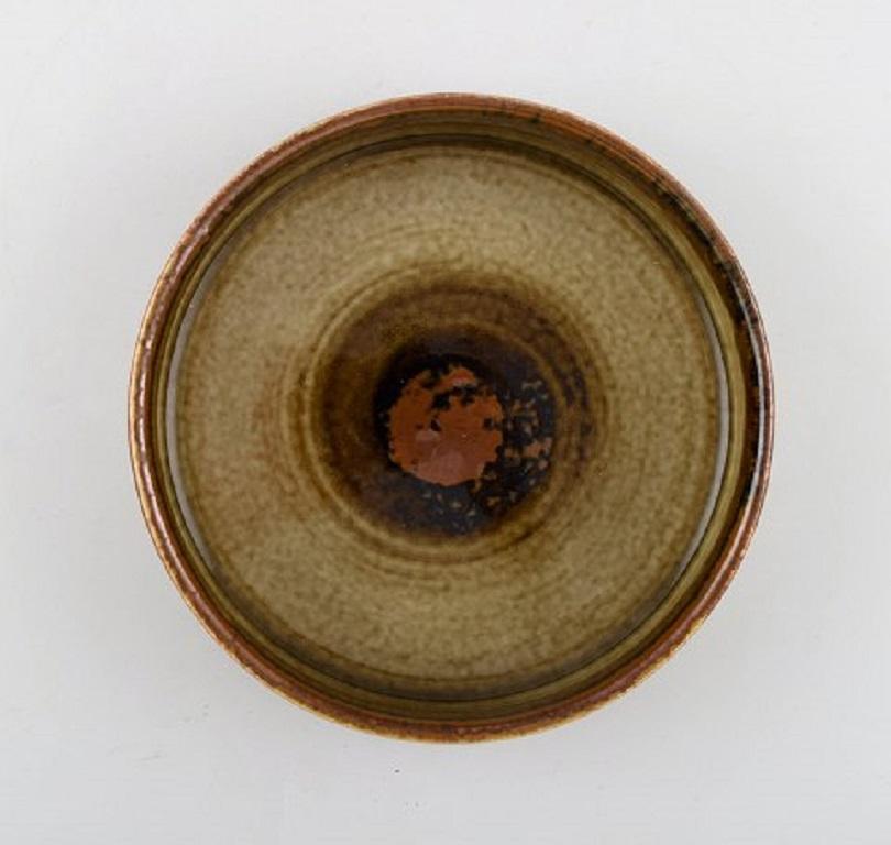 Scandinavian Modern Gösta Andersson for Rörstrand, Bowl in Glazed Ceramics, Mid-20th Century