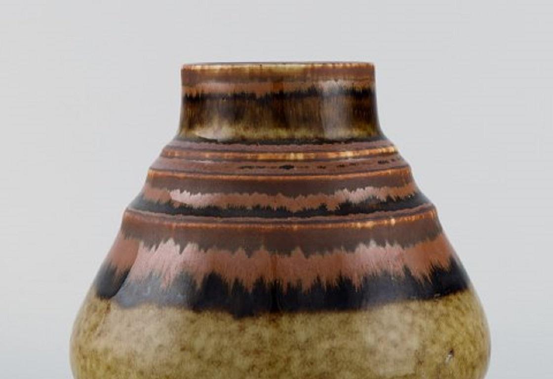 Scandinavian Modern Gösta Andersson for Rörstrand, Vase in Glazed Ceramics, Mid-20th Century