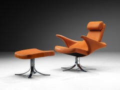 Gösta Berg y Stenerik Eriksson: sillón y reposapiés «Seagull» de Fritz Hansen, una pieza poco común