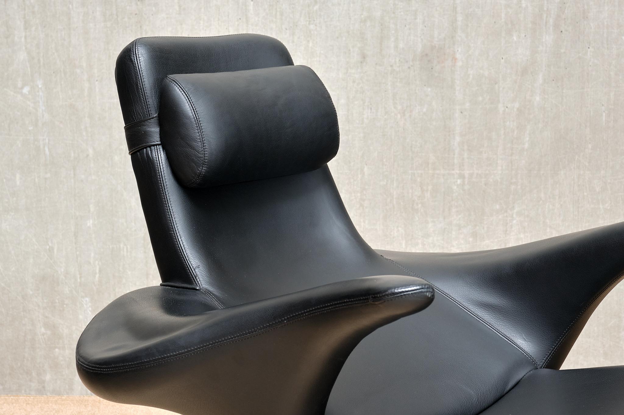 Gosta Berg & Stenerik Eriksson 'Seagull' Chair with Stool, Fritz Hansen, 1960s For Sale 3