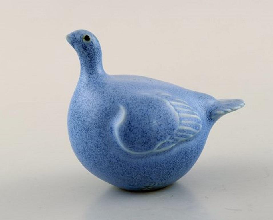 Swedish Gösta Grähs for Rörstrand, Three Figures in Glazed Ceramics, Fish and Birds