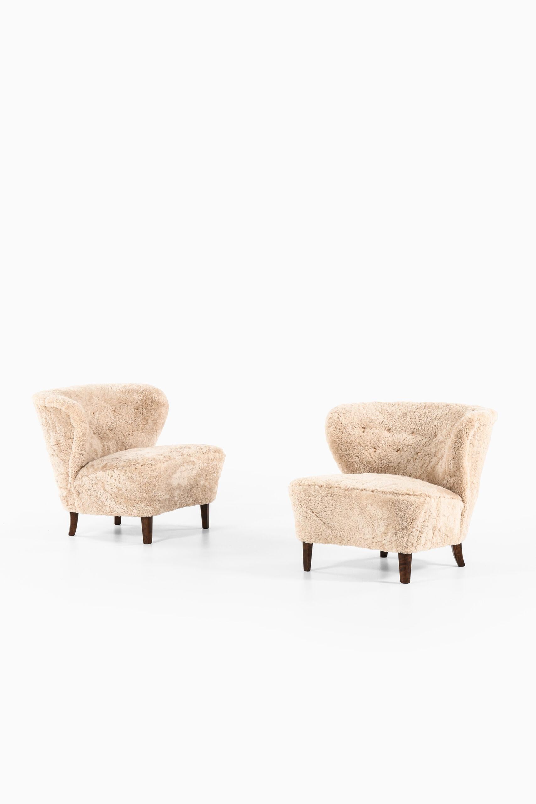Gsta Jonsson Easy Chairs Hergestellt in Jnkping, Schweden (Mitte des 20. Jahrhunderts) im Angebot