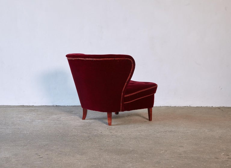 Swedish Gösta Jonsson Lounge Chair, 1940s/50s, Sweden For Sale
