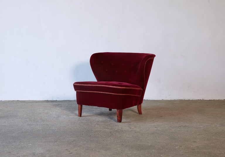 Gösta Jonsson Lounge Chair, 1940s/50s, Sweden For Sale 1
