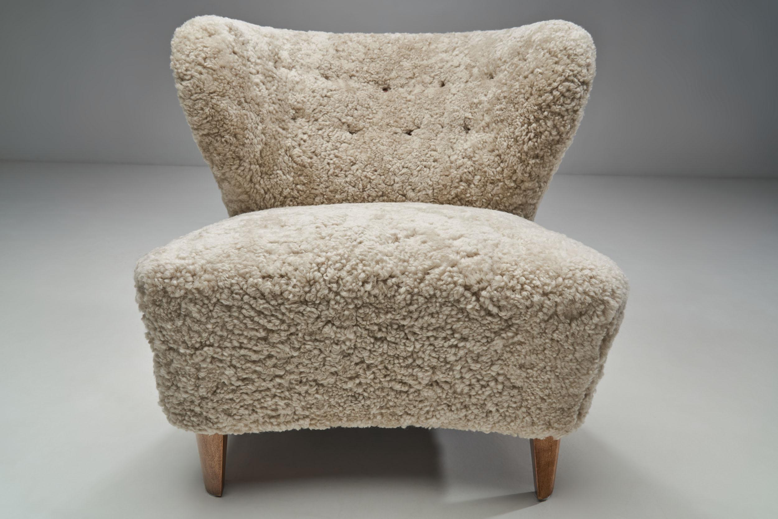 Gösta Jonsson Lounge Chair from Jönköping, Sweden 1940s en venta 1