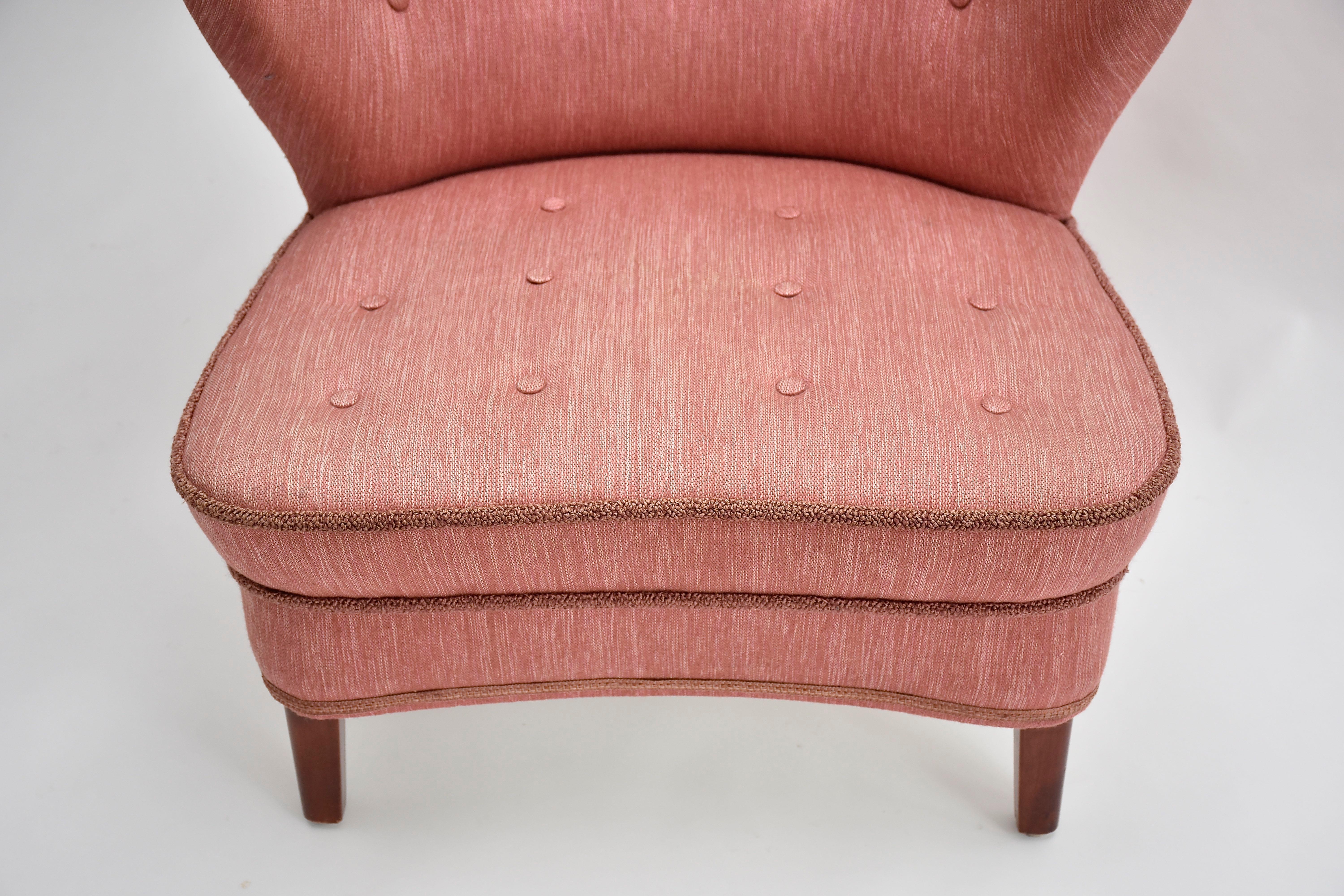 Scandinavian Modern Gösta Jonsson lounge chair , Swedish modern 1940 For Sale