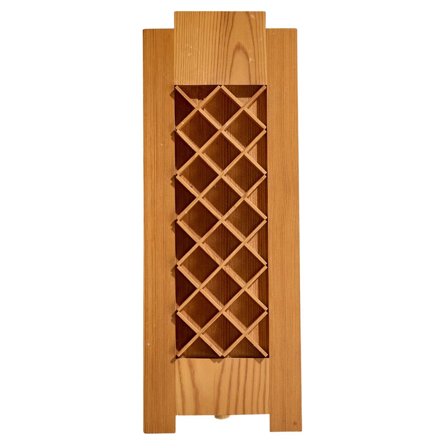 Gösta Känngård, Wall Light, Pine, Sweden, 1970s