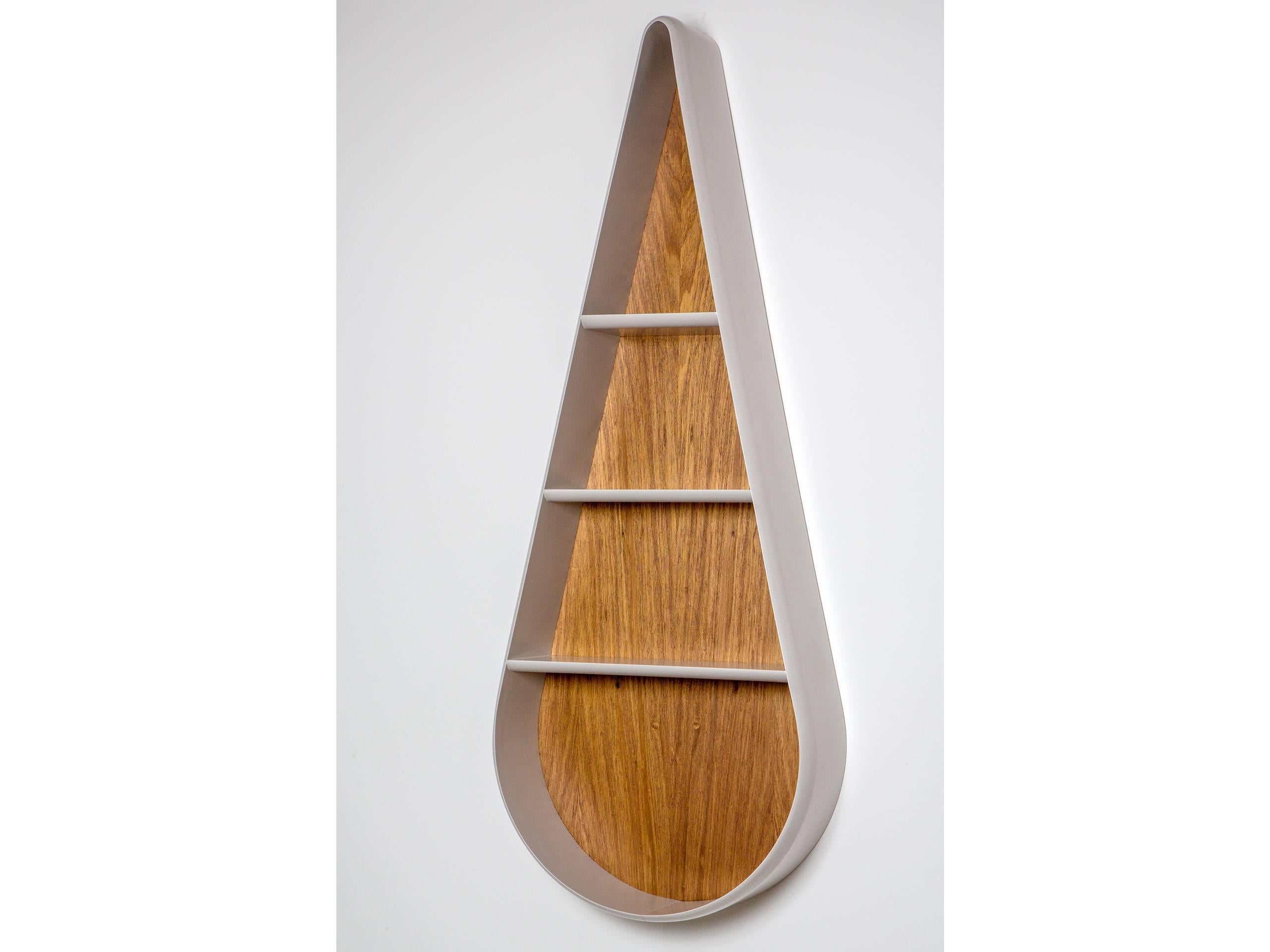 Gota Brazilian Contemporary Wood and Lacquered Bookcase by Lattoog 1